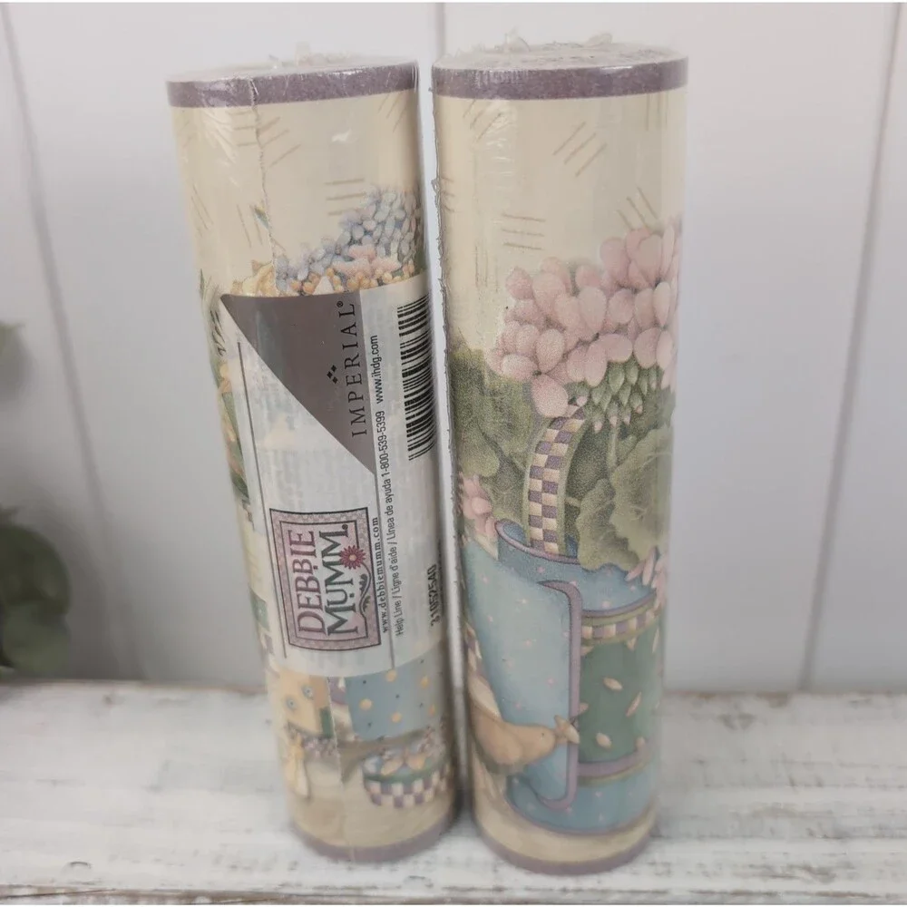 Debbie Mumm Teapots Imperial Wallpaper Border Two Rolls 10 yds Cottagecore